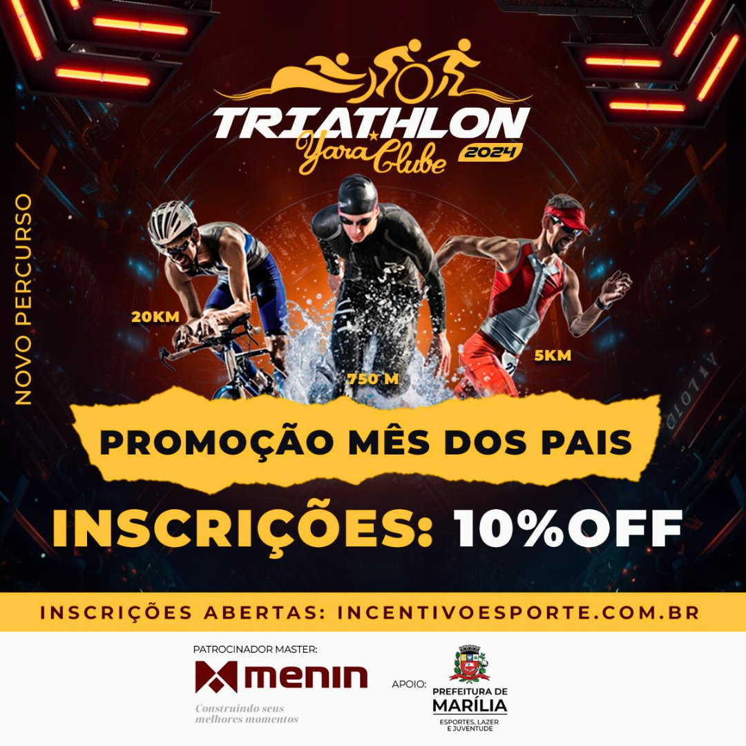 Yara Clube Promove Triathlon Sprint com Percurso Inédito em Marília